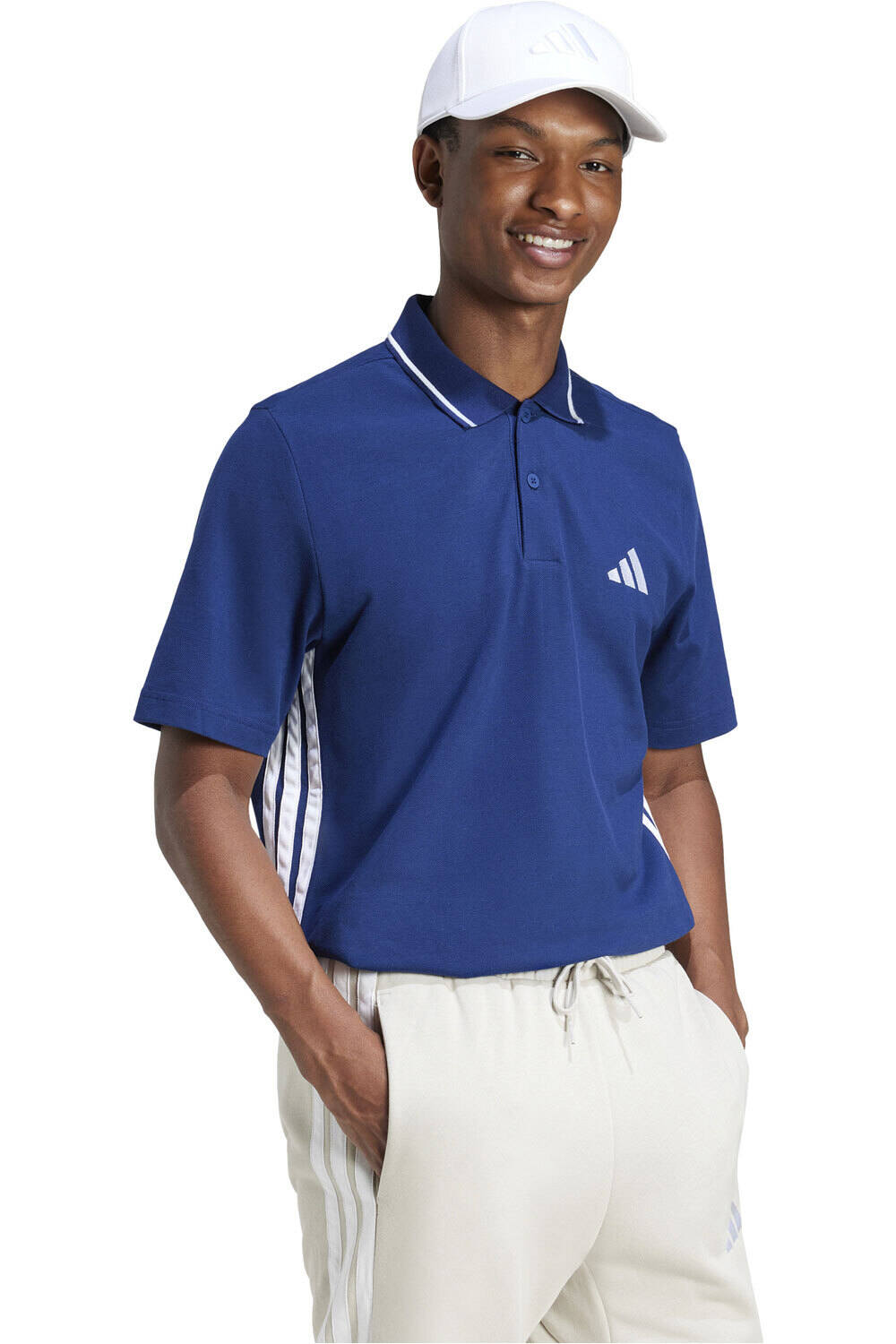 adidas polo manga corta hombre M 3S PQ PS vista detalle