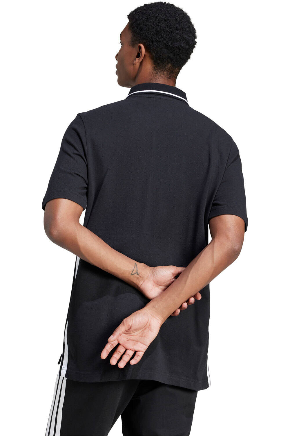 adidas polo manga corta hombre M 3S PQ PS vista trasera