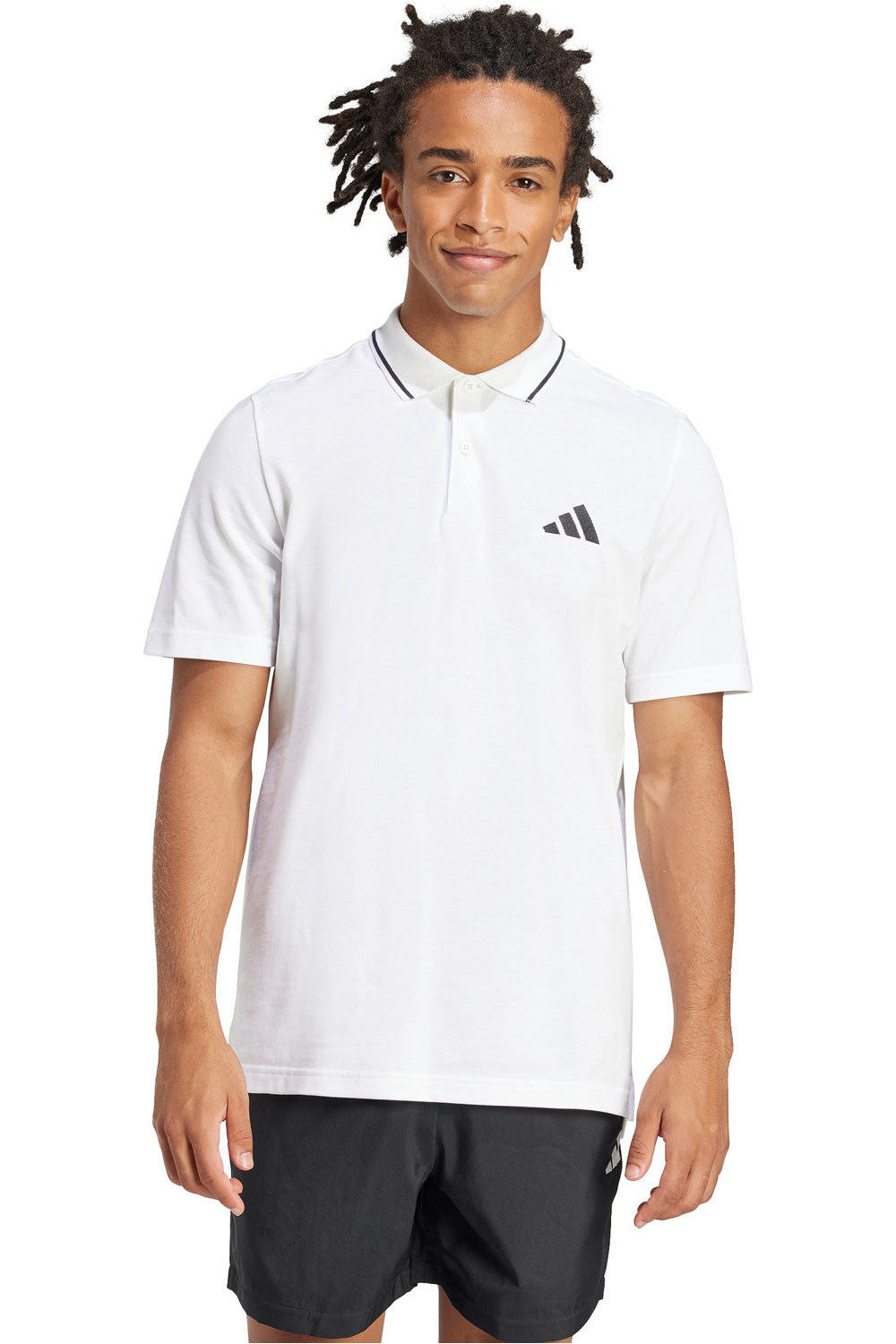 adidas polo manga corta hombre M SL PQ PS vista frontal