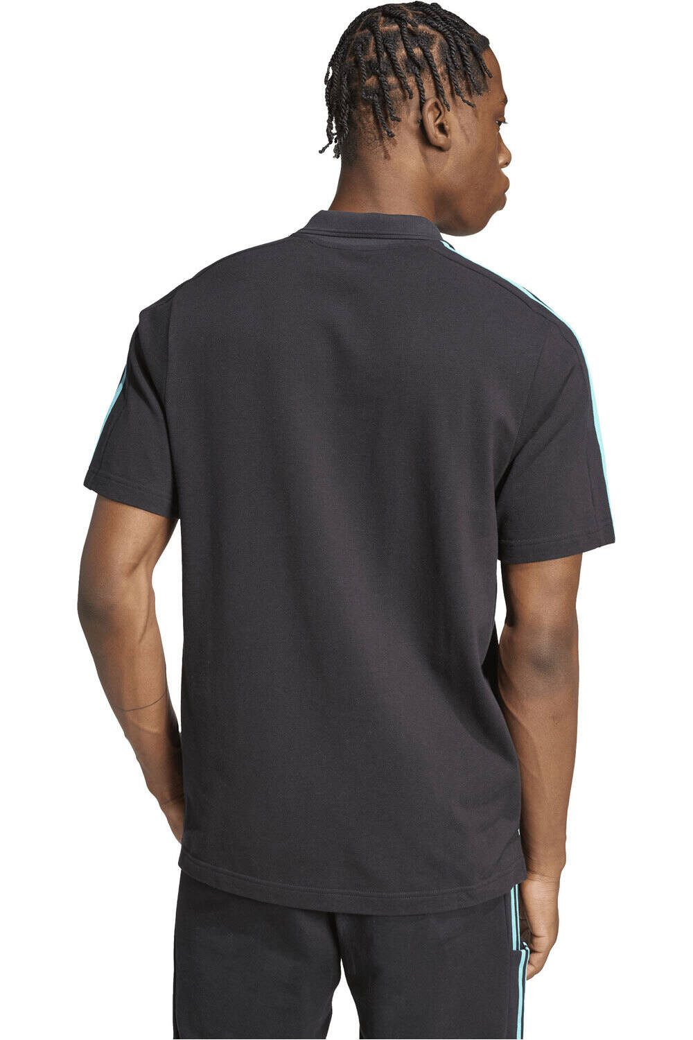 adidas polo manga corta hombre MERCEDES AMG PETRONAS DNA vista trasera