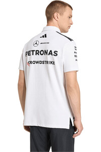 adidas polo manga corta hombre MERCEDES-AMG PETRONAS F1 ENGINEERS vista trasera