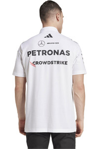adidas polo manga corta hombre MERCEDES AMG PETRONAS F1 TEAM vista trasera