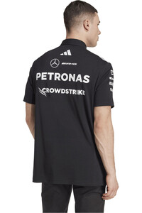 adidas polo manga corta hombre MERCEDES AMG PETRONAS F1 TEAM vista trasera