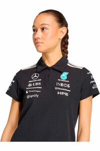 adidas polo manga corta mujer MERCEDES-AMG PETRONAS F1 POLO vista detalle