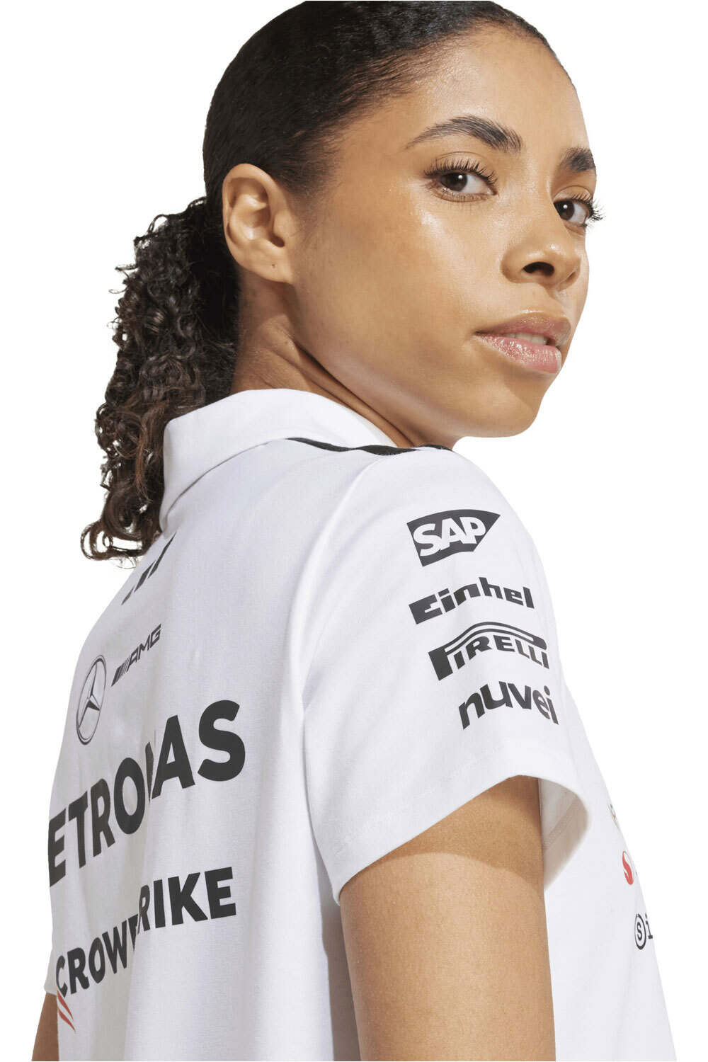 adidas polo manga corta mujer MERCEDES AMG PETRONAS F1 TEAM 03