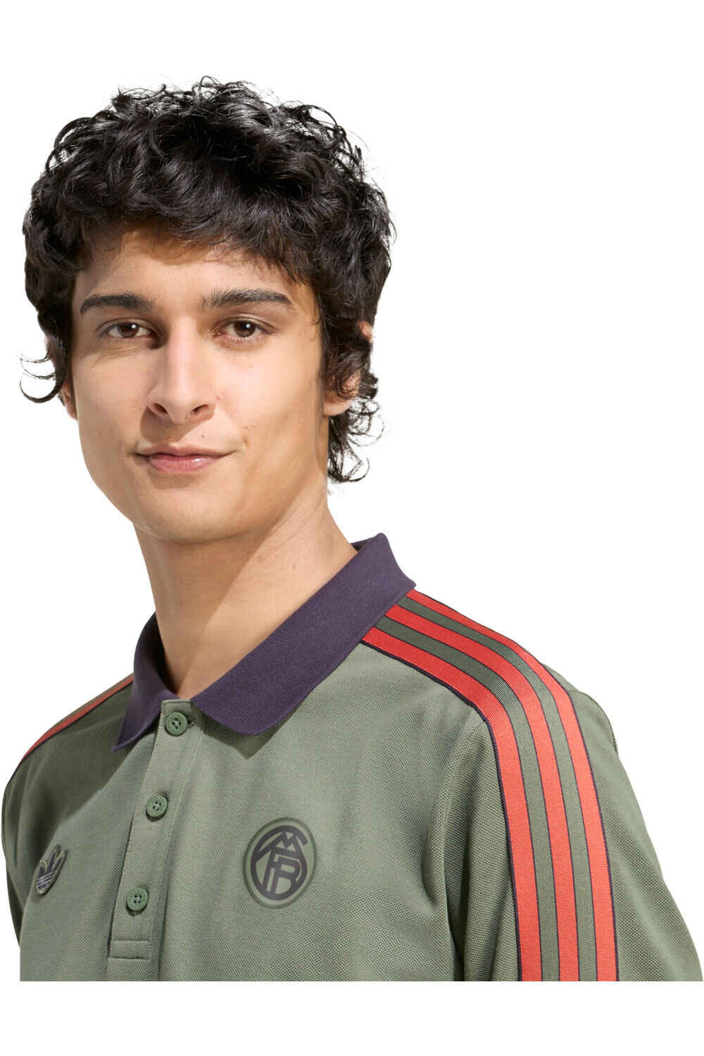 adidas polo manga larga hombre FCB ICON POLO vista detalle