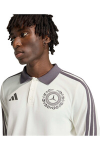 adidas polo manga larga hombre MERCEDES-AMG PETRONAS F1 SILVER ARROW vista detalle