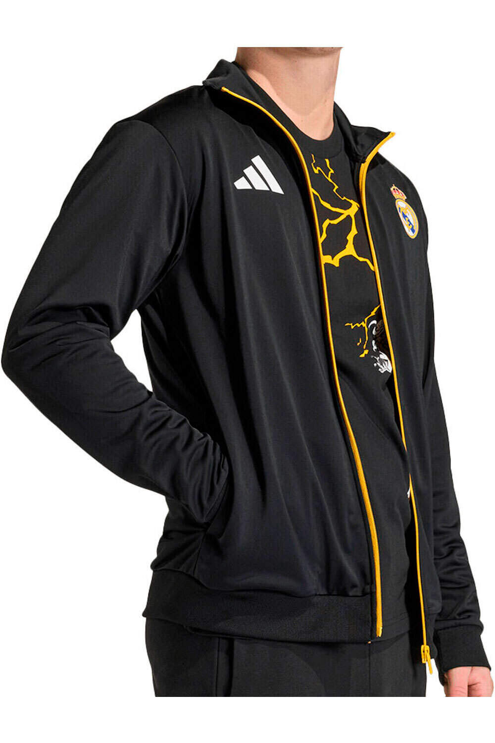 adidas sudadera entrenamiento fútbol ADIDAS REAL MADRID AVENGERS vista trasera