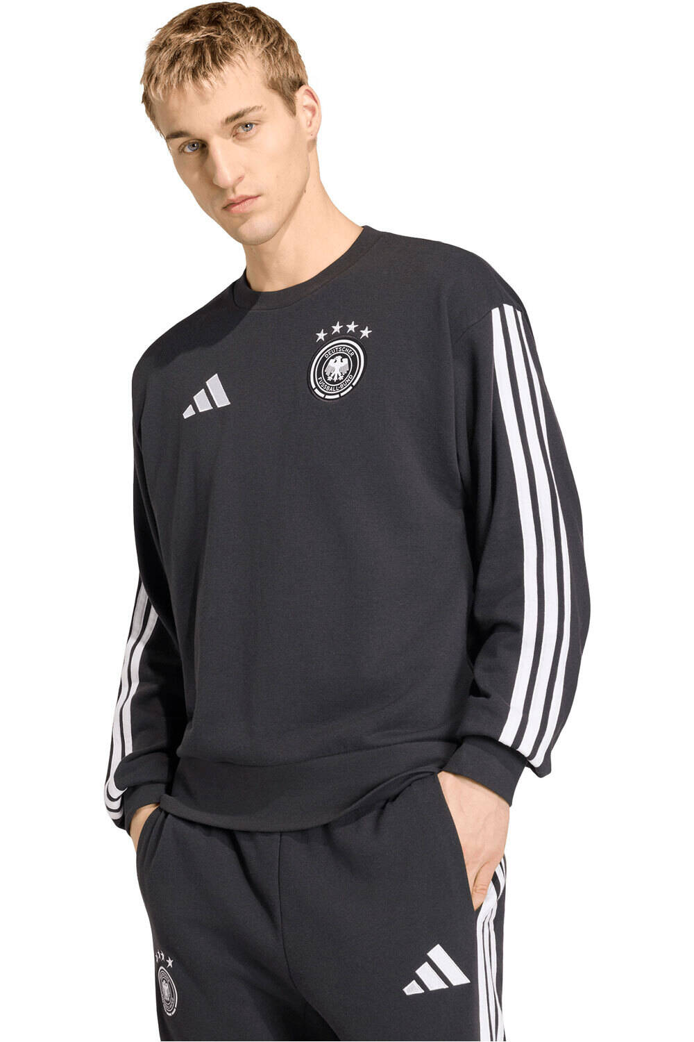 adidas sudadera entrenamiento fútbol ALEMANIA DNA vista frontal