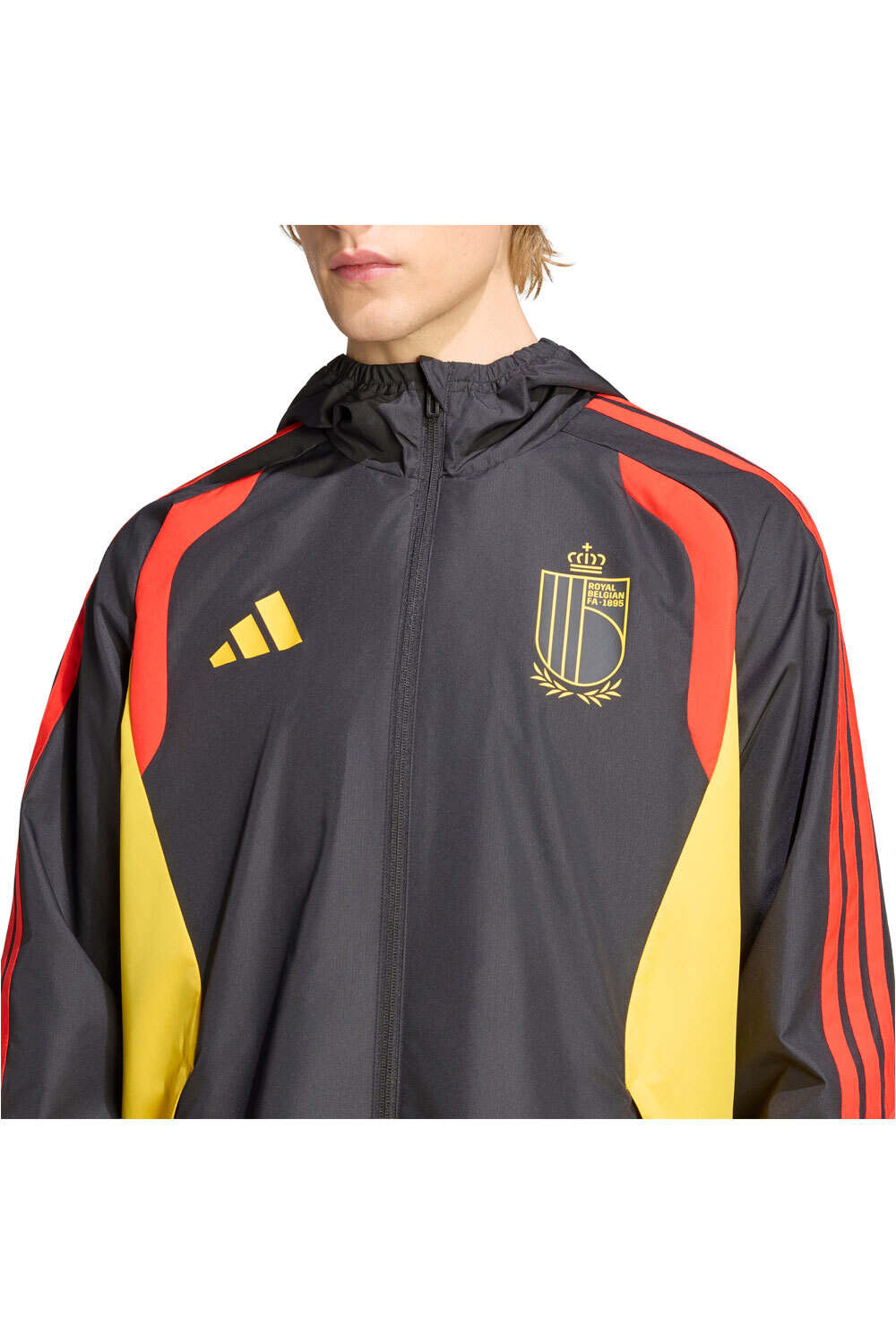 adidas sudadera entrenamiento fútbol BLGICA 26 TIRO ALL WEATHER vista frontal