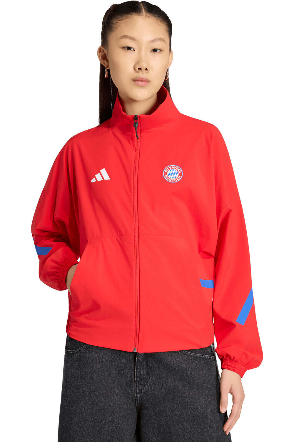 adidas sudadera entrenamiento fútbol B.MUNICH 26 ANTH JKTW vista frontal