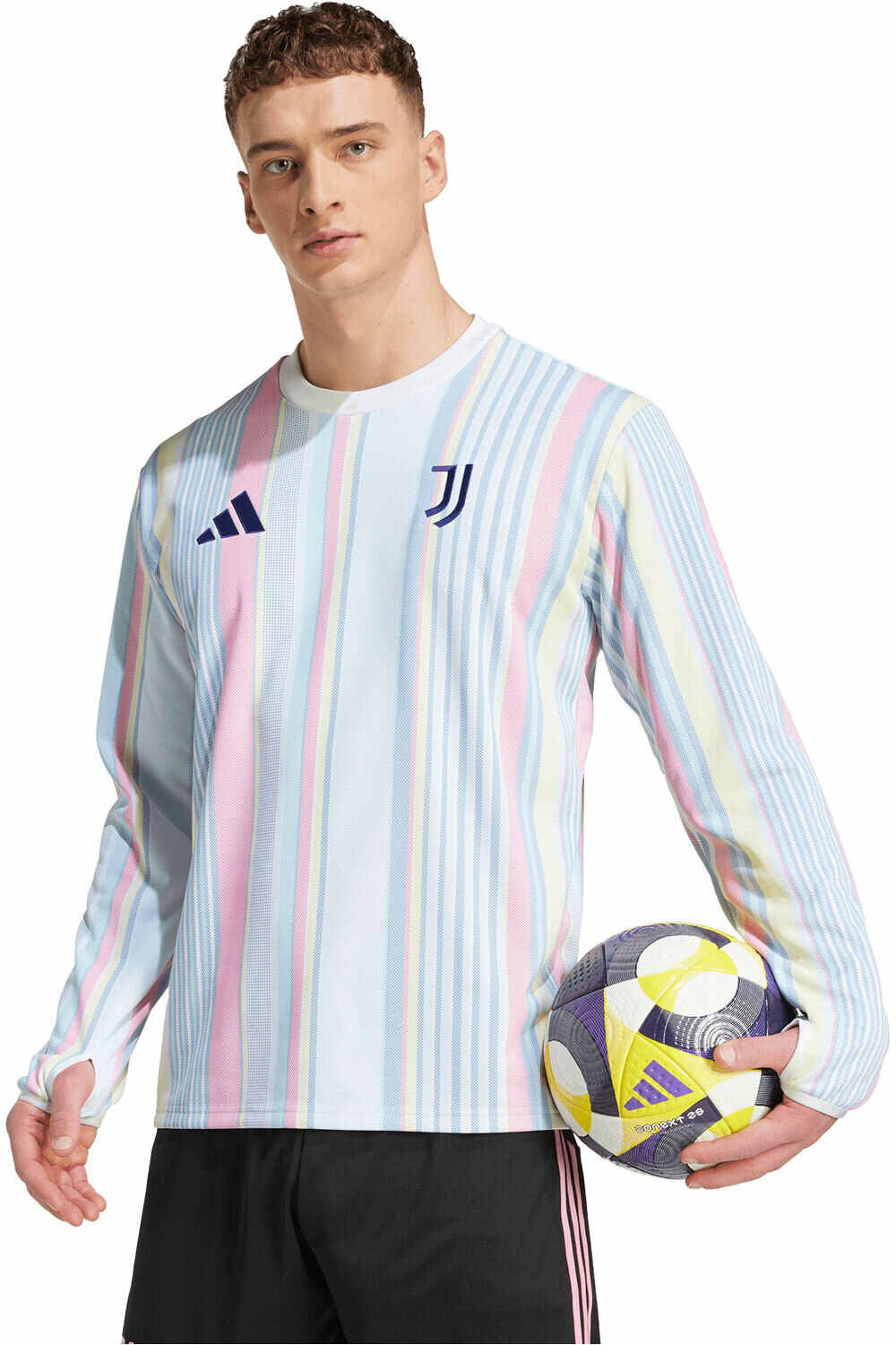 adidas sudadera entrenamiento fútbol CALENTAMIENTO CLIDA JUVENTUS 25/26 vista frontal