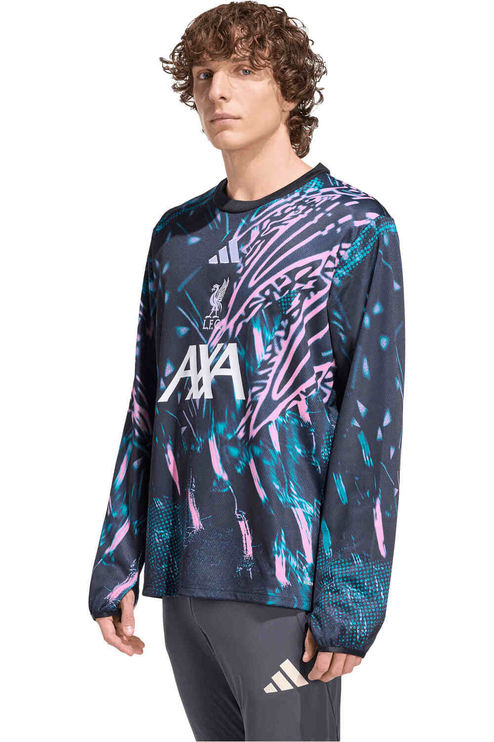 adidas sudadera entrenamiento fútbol CALENTAMIENTO LIVERPOOL FC 25/26 vista frontal