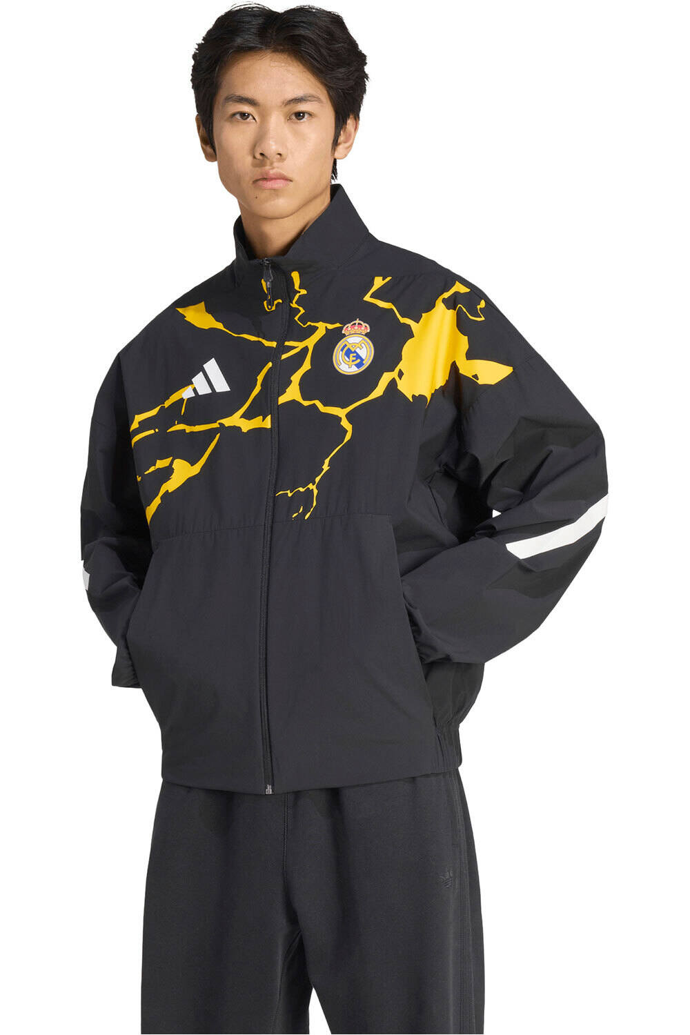 adidas sudadera entrenamiento fútbol HIMNO REAL MADRID AVENGERS Z.N.E. vista frontal