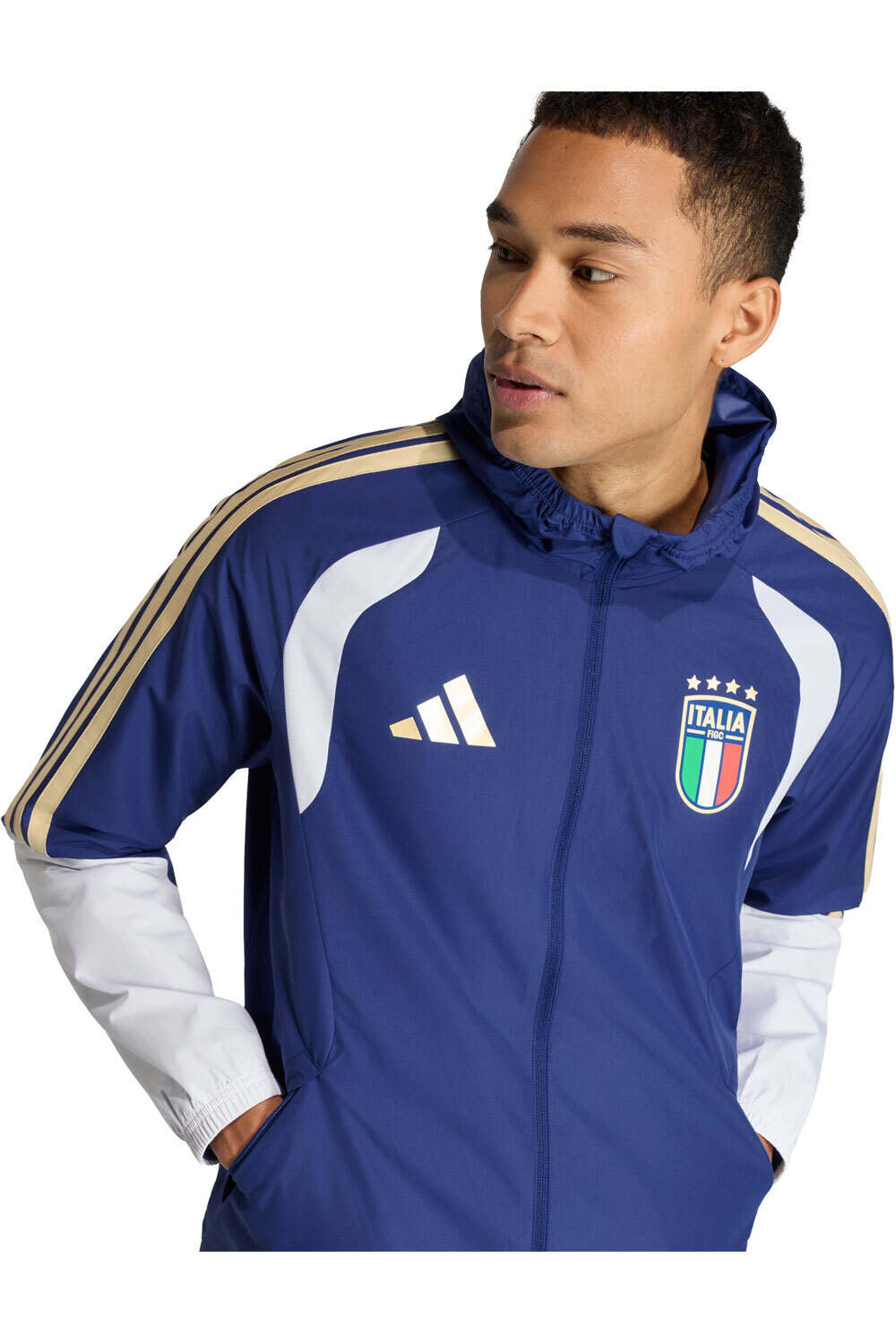 adidas sudadera entrenamiento fútbol ITALIA 26 TIRO ALLWEATHER vista detalle