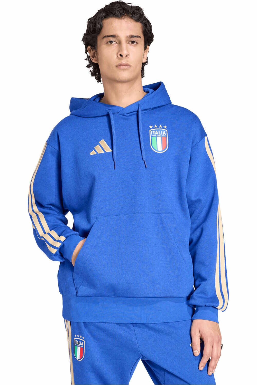 adidas sudadera entrenamiento fútbol ITALIA DNA vista frontal