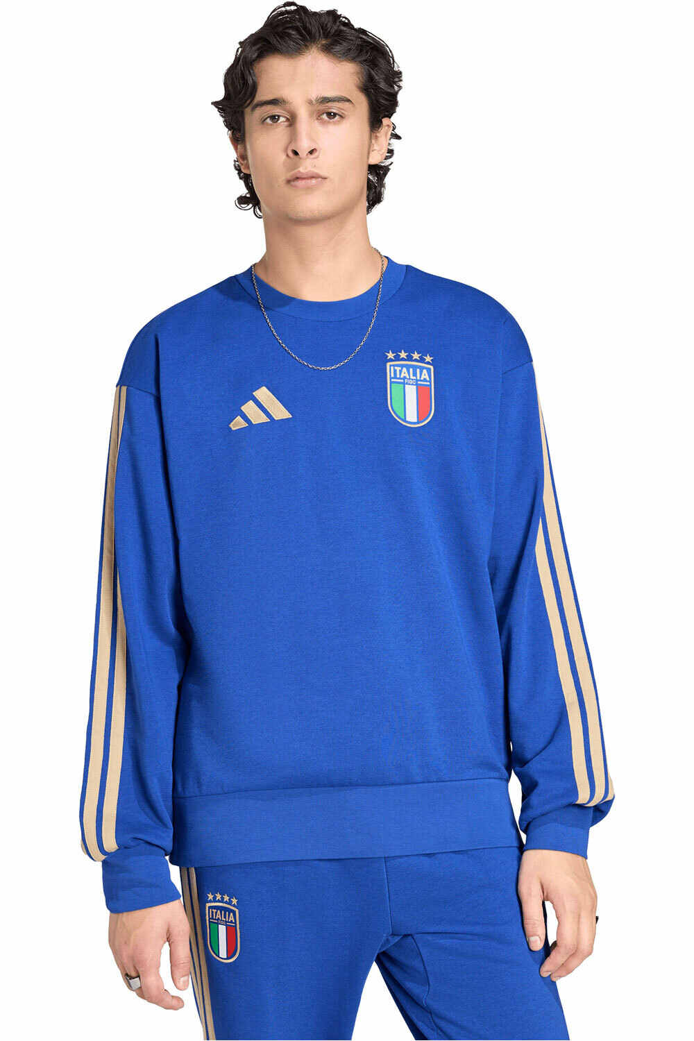 adidas sudadera entrenamiento fútbol ITALIA DNA vista frontal