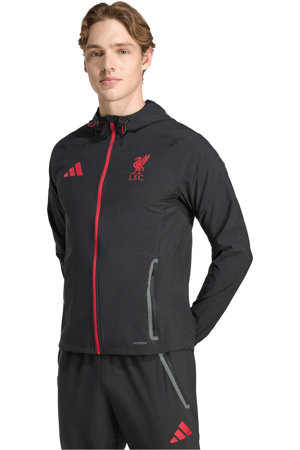 adidas sudadera entrenamiento fútbol LIVERPOOL FC TIRO 25 VIS TECH TRAVEL vista frontal