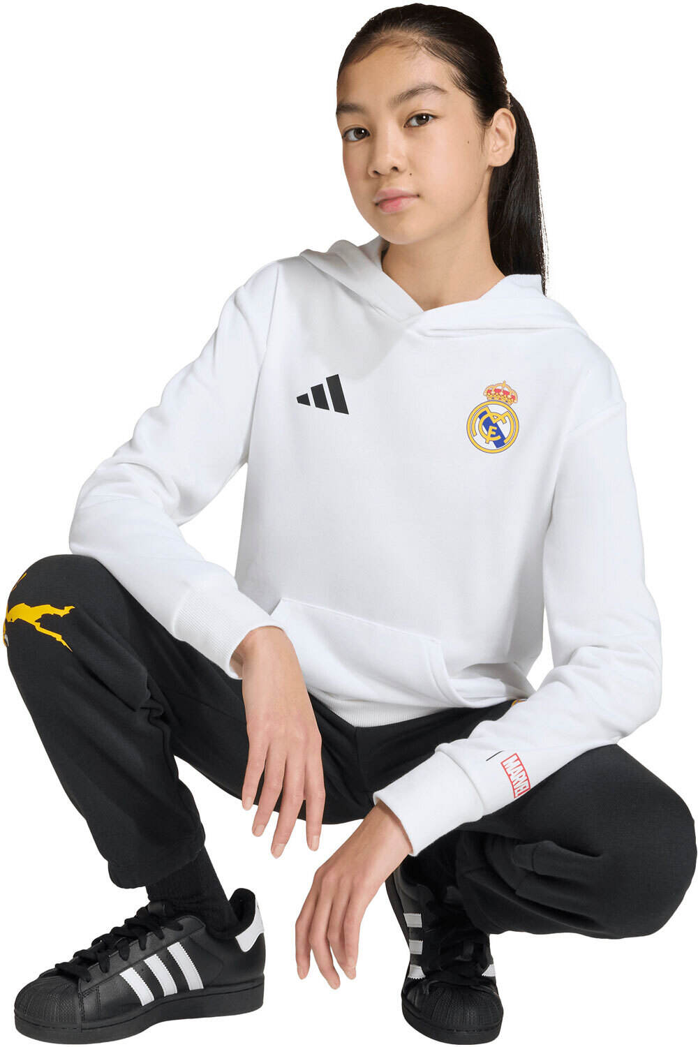 adidas sudadera entrenamiento fútbol niño ADIDAS REAL MADRID AVENGERS vista detalle
