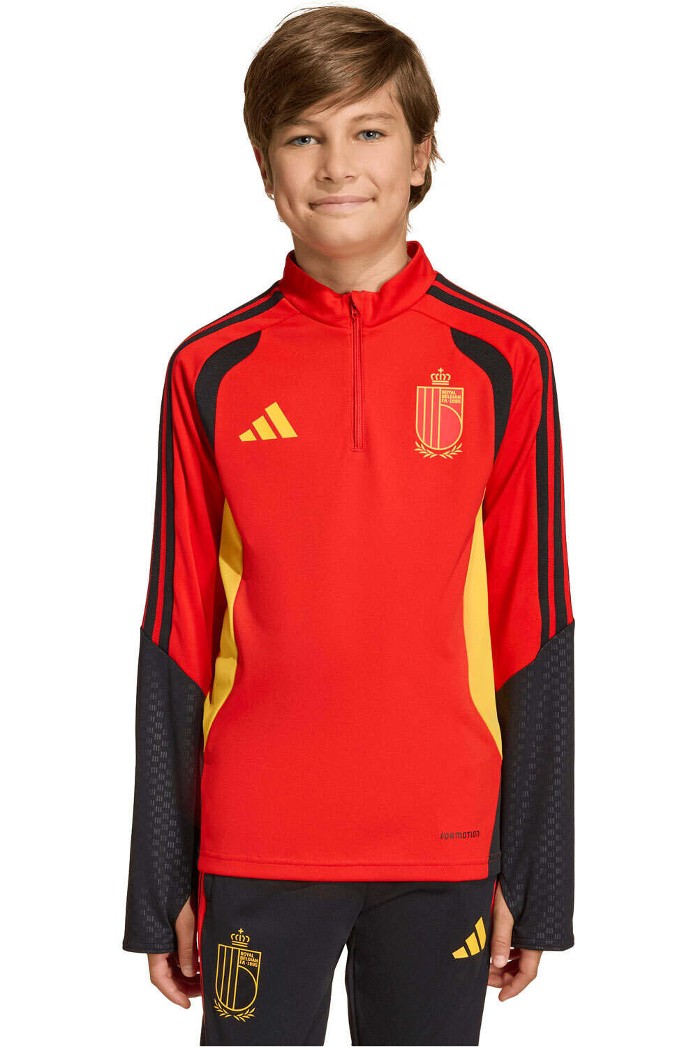 adidas sudadera entrenamiento fútbol niño ENTRENAMIENTO BLGICA 26 TIRO vista frontal