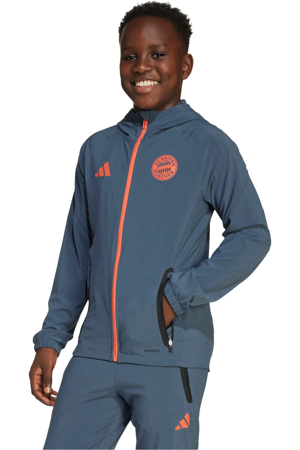 adidas sudadera entrenamiento fútbol niño FC BAYERN TIRO25 vista frontal