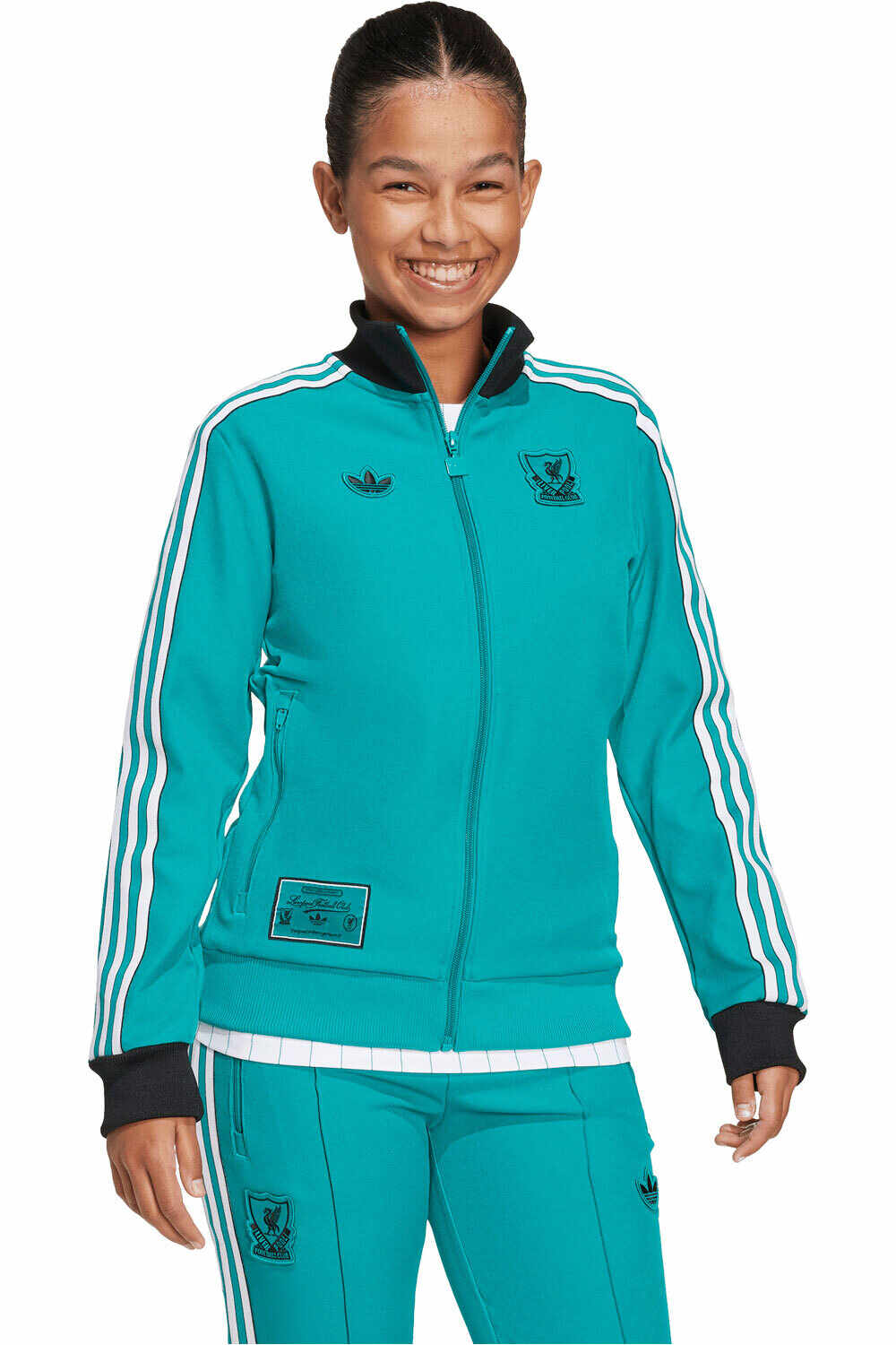 adidas sudadera entrenamiento fútbol niño LIVERPOOL FC TERRACE ICONS vista frontal
