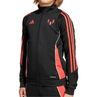 adidas sudadera entrenamiento fútbol niño MESSI JKT Y NERO vista frontal