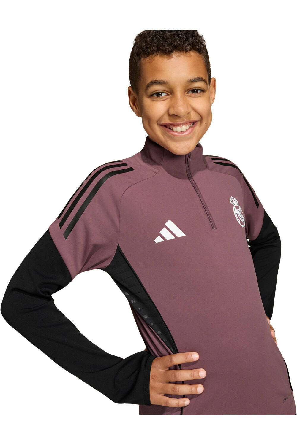 adidas sudadera entrenamiento fútbol niño REAL MADRID TIRO 25 COMPET vista detalle