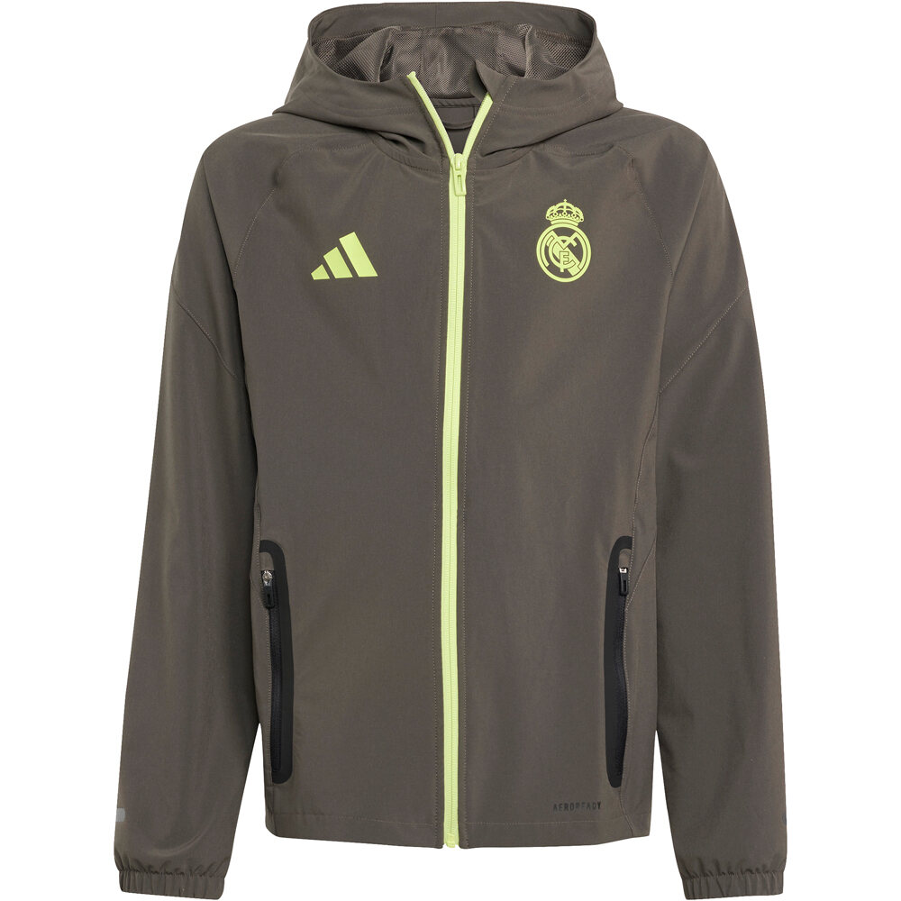 adidas sudadera entrenamiento fútbol niño REAL MADRID TIRO25 COMPETITION VIS vista detalle