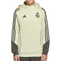 adidas sudadera entrenamiento fútbol niño R.MADRID 25 HOODY Y AMVE vista frontal