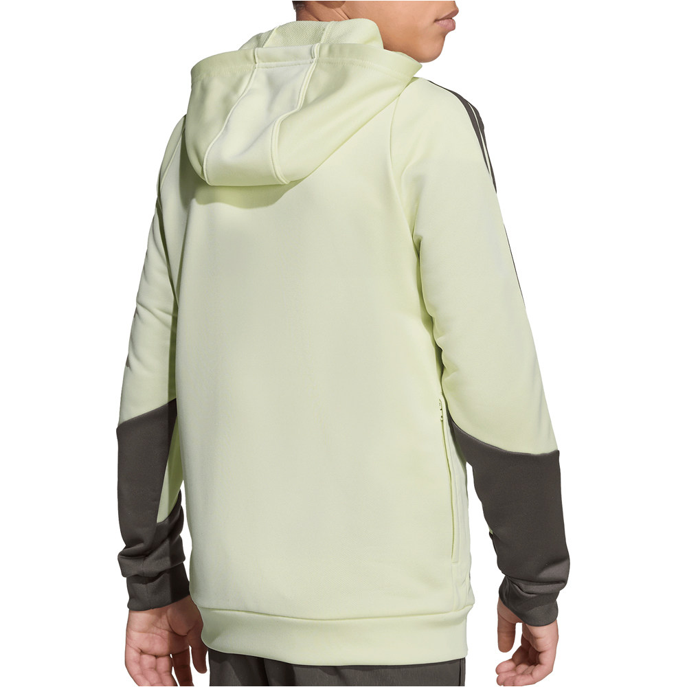 adidas sudadera entrenamiento fútbol niño R.MADRID 25 HOODY Y AMVE vista trasera