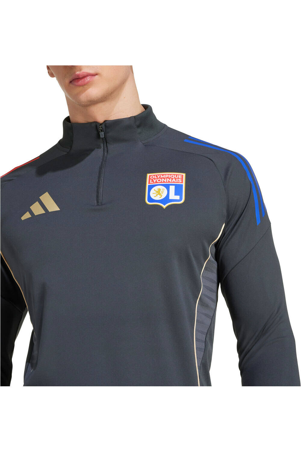 adidas sudadera entrenamiento fútbol OLYMPIQUE DE LYON TIRO25 COMPETITION 03