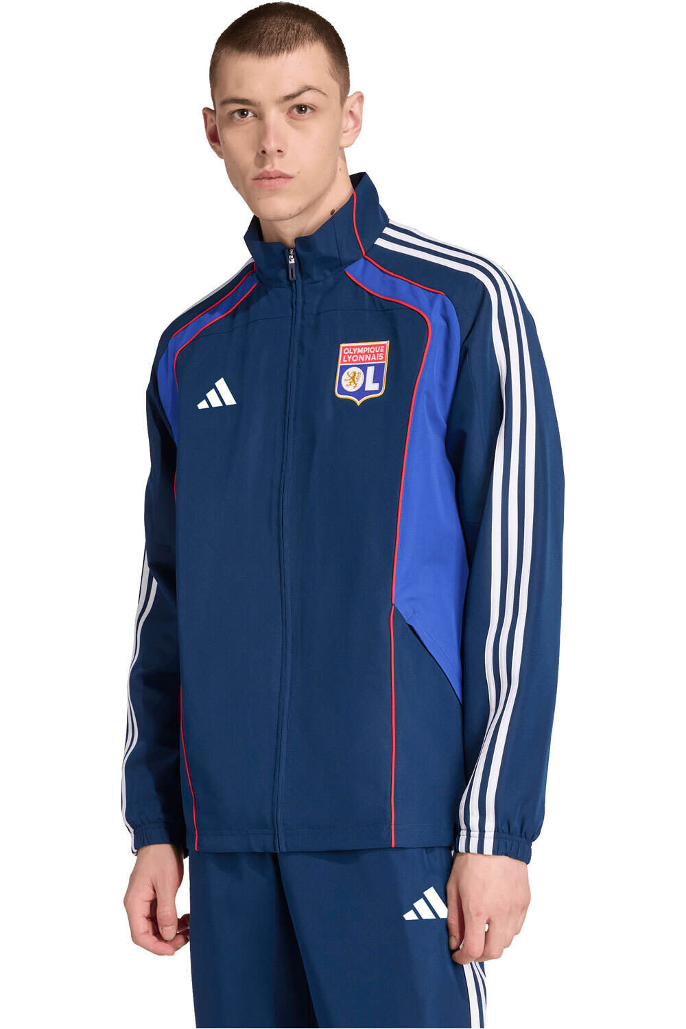 adidas sudadera entrenamiento fútbol OLYMPIQUE DE LYON UBP vista frontal