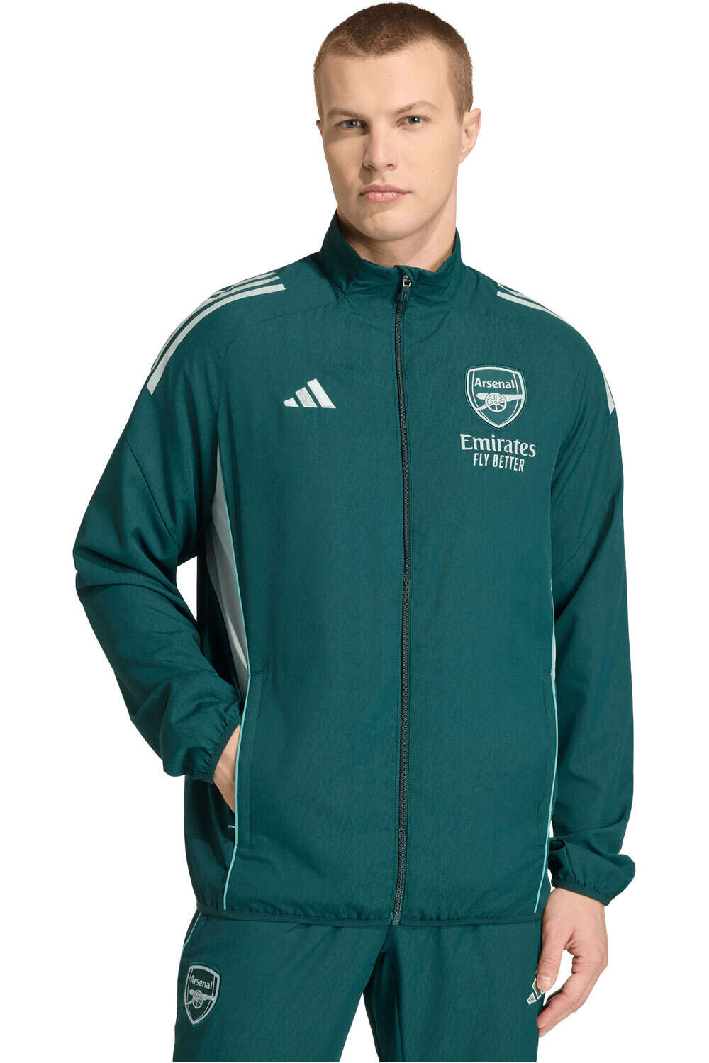 adidas sudadera entrenamiento fútbol PRESENTACIN ARSENAL TIRO 25 COMPET vista frontal