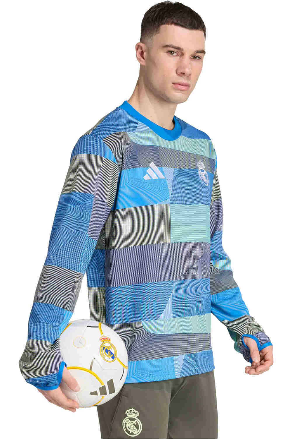 adidas sudadera entrenamiento fútbol REAL MADRID 25/26 PRE-MATCH vista detalle