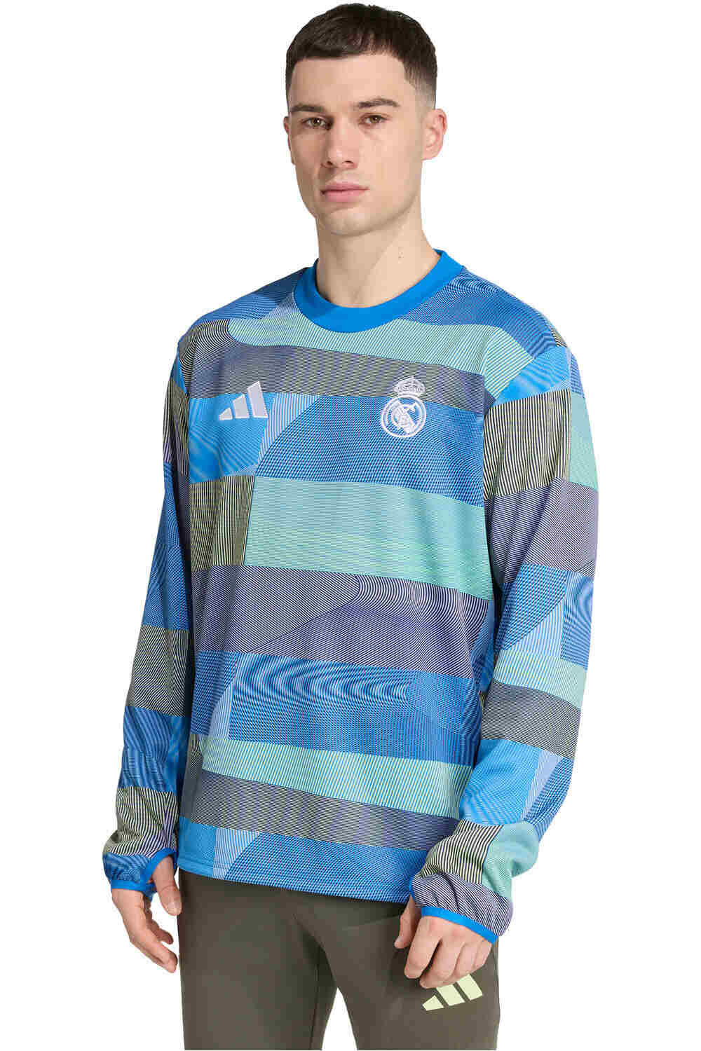 adidas sudadera entrenamiento fútbol REAL MADRID 25/26 PRE-MATCH vista frontal