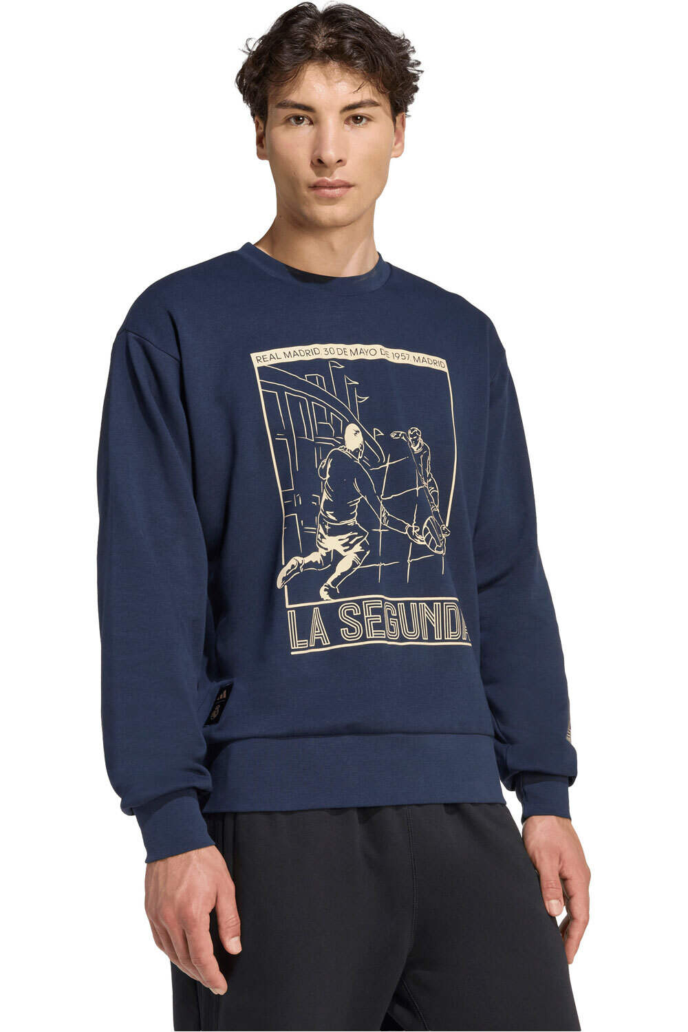 adidas sudadera entrenamiento fútbol REAL MADRID HERITAGE CREW 03