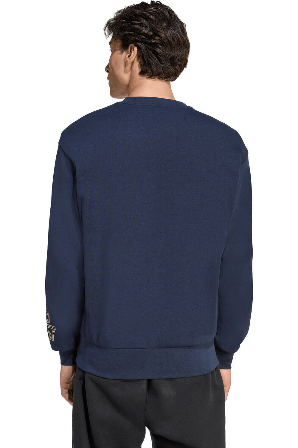 adidas sudadera entrenamiento fútbol REAL MADRID HERITAGE CREW vista trasera