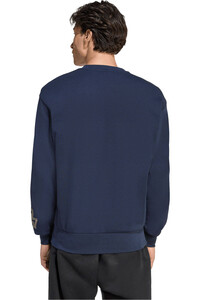 adidas sudadera entrenamiento fútbol REAL MADRID HERITAGE CREW vista trasera