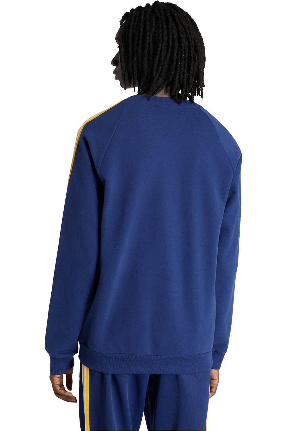 adidas sudadera entrenamiento fútbol REAL MADRID ORIGINALS CREW vista trasera