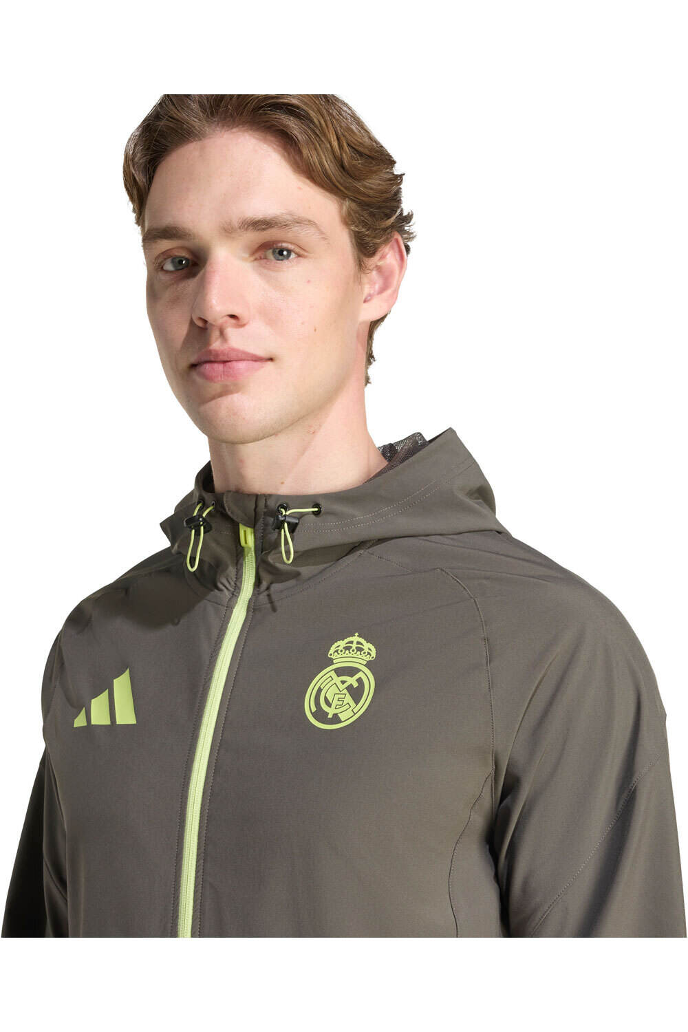 adidas sudadera entrenamiento fútbol REAL MADRID TIRO 25 VIS TECH TRAVEL 03