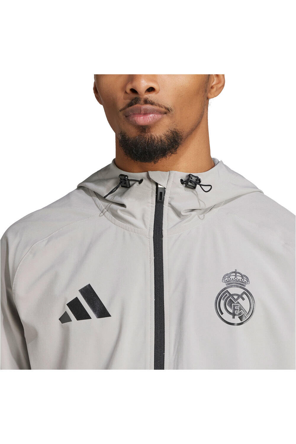 adidas sudadera entrenamiento fútbol REAL MADRID TIRO 25 VIS TECH TRAVEL 03