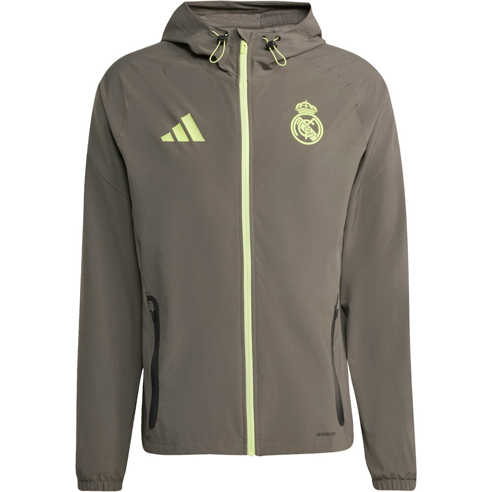 adidas sudadera entrenamiento fútbol REAL MADRID TIRO 25 VIS TECH TRAVEL 05