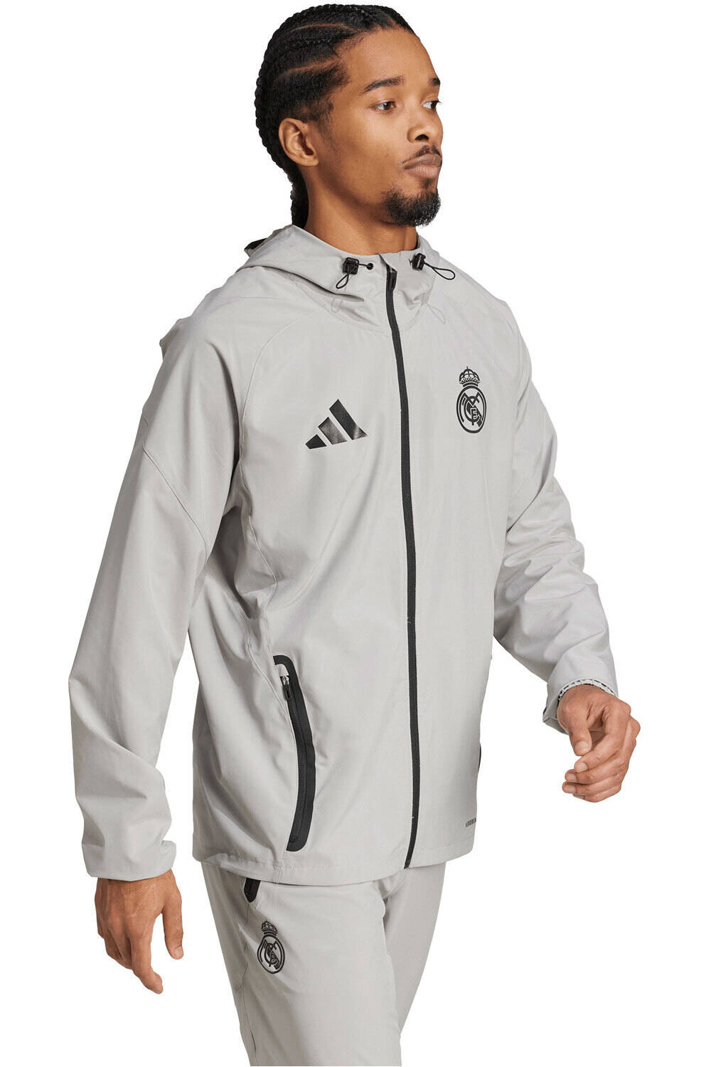 adidas sudadera entrenamiento fútbol REAL MADRID TIRO 25 VIS TECH TRAVEL vista detalle