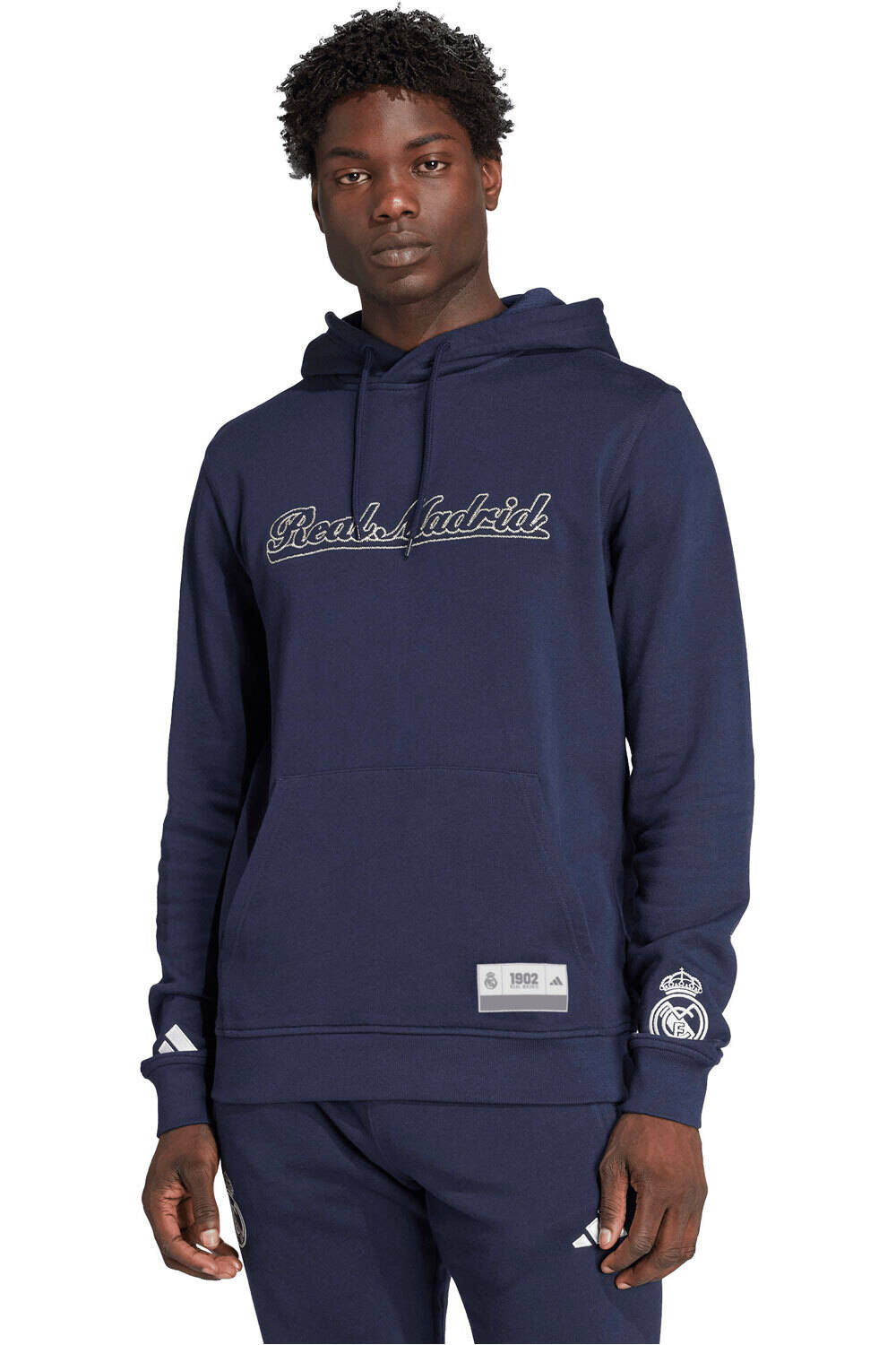 adidas sudadera entrenamiento fútbol REAL MADRID US vista frontal