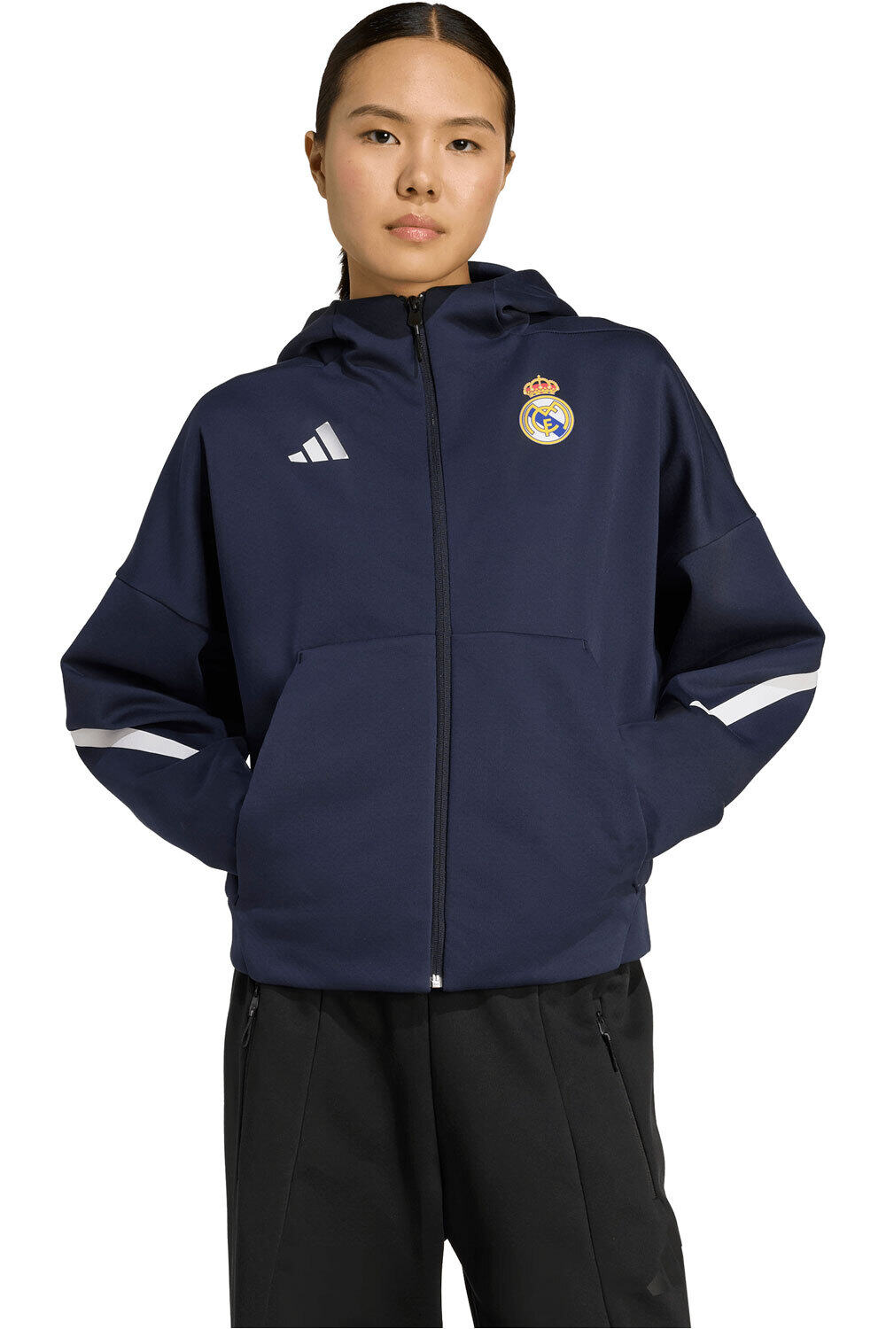 adidas sudadera entrenamiento fútbol R.MADRID 26 ANTH JKTW vista frontal