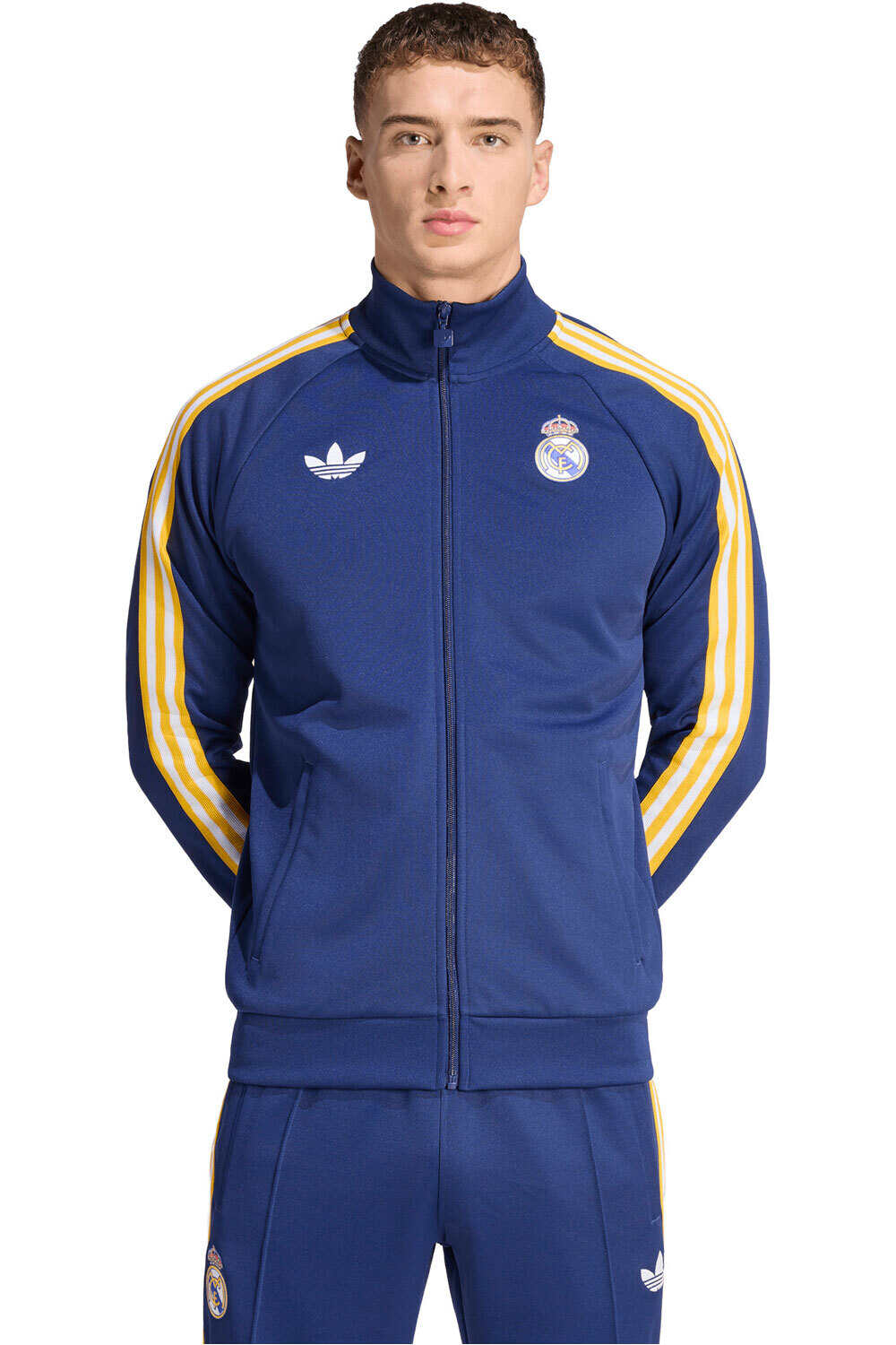 adidas sudadera entrenamiento fútbol SUDADERA REAL MADRID ORIGINALS vista frontal