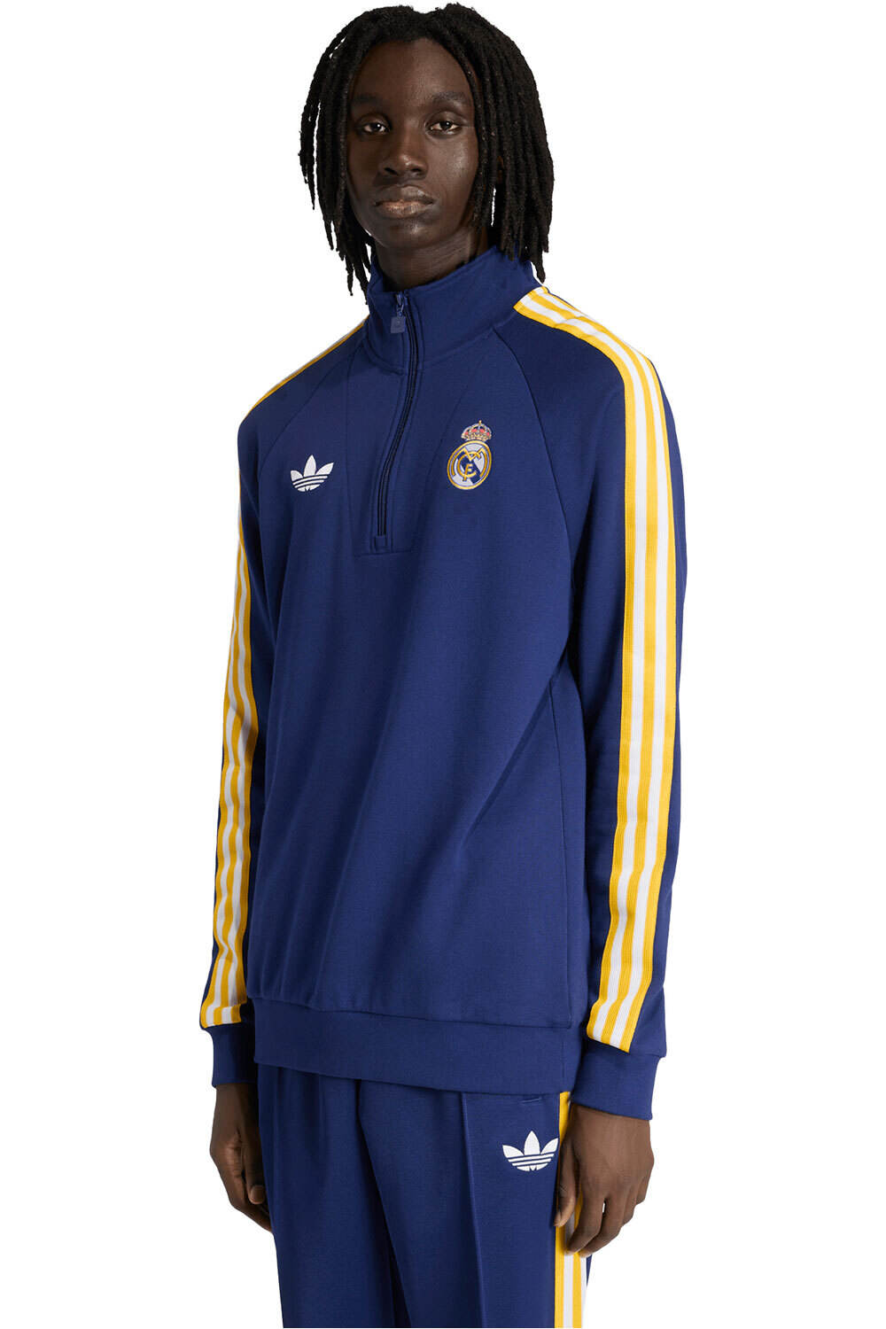 adidas sudadera entrenamiento fútbol TCNICA REAL MADRID ORIGINALS vista frontal