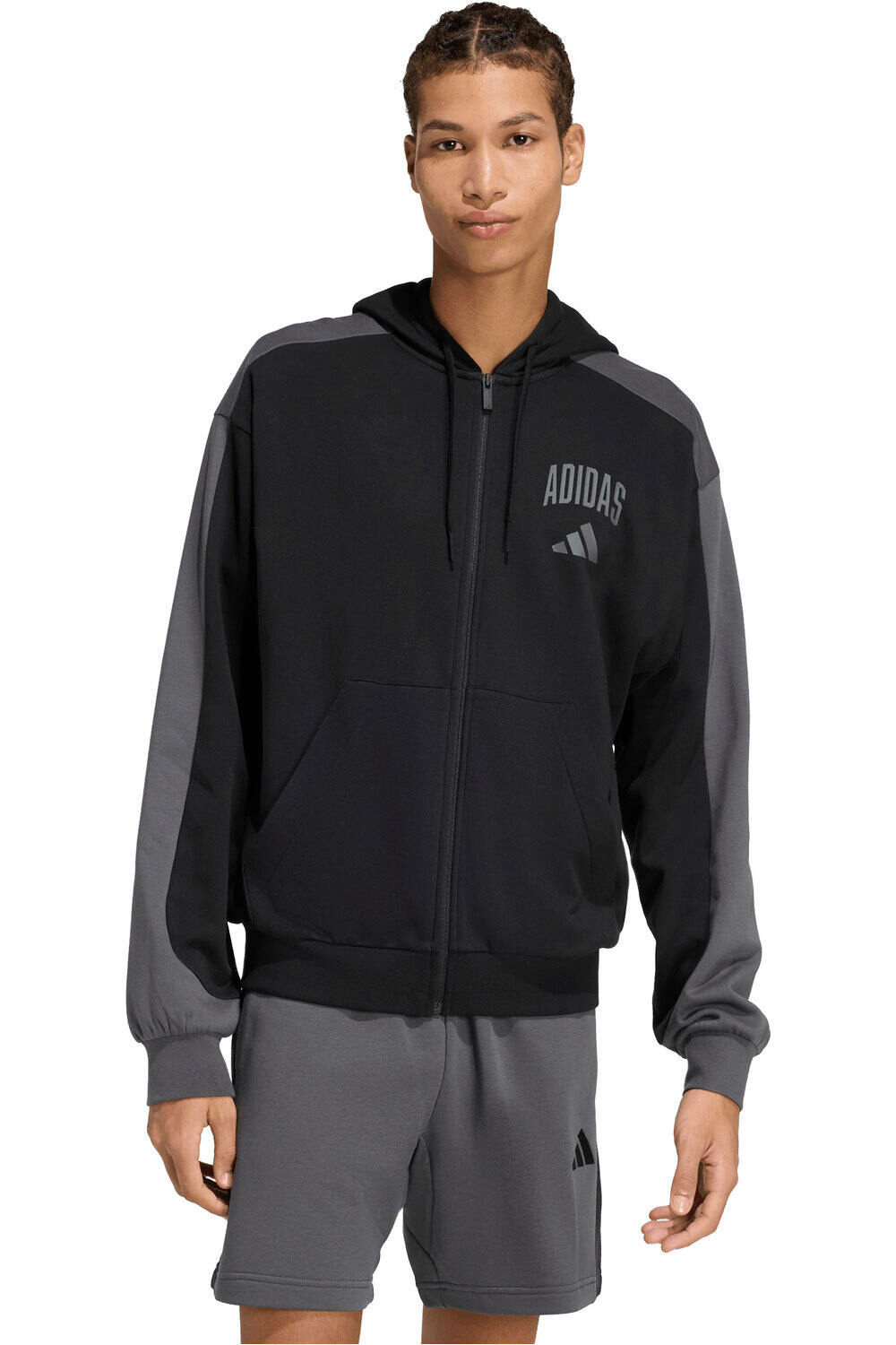 adidas sudadera hombre COLLEGIATE FZ vista frontal