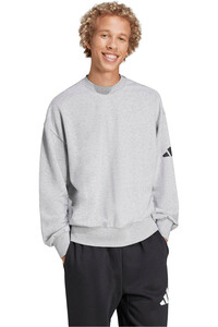 adidas sudadera hombre ESSENTIALS CORTE HOLGADO vista detalle